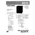 SONY HCDH5 CD Manual de Servicio