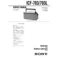 SONY ICF703/L Manual de Servicio