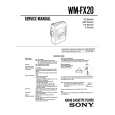 SONY WMFX20 Manual de Servicio