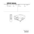 SONY VPLVW12HT Manual de Servicio