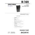 SONY M740V Manual de Servicio
