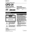 SONY CFD-31 Manual de Usuario