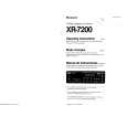 SONY XR-7200 Manual de Usuario