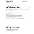 SONY ICDBM1 Manual de Usuario