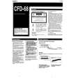 SONY CFD-68 Manual de Usuario