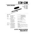 SONY ECMG3M Manual de Servicio