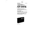 SONY ICF-SW1S Manual de Usuario