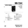 SONY WMF2041 Manual de Servicio