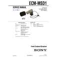 SONY ECMMSD1 Manual de Servicio
