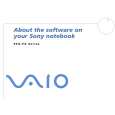 SONY PCG-FX401 VAIO Software Manual
