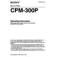 SONY CPM-300P Manual de Usuario