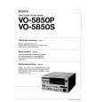 SONY VO5850S Manual de Usuario