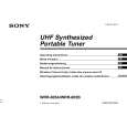 SONY WRR-805B Manual de Usuario
