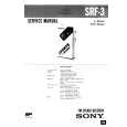 SONY SRF3 Manual de Servicio