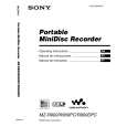 SONY MZ-R900DPC Manual de Usuario