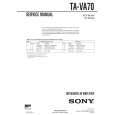 SONY TAVA70 Manual de Servicio