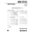 SONY WMFX163 Manual de Servicio