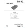 SONY TAM100 Manual de Usuario