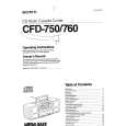 SONY CFD-760 Manual de Usuario