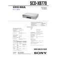 SONY SCDXB770 Manual de Servicio