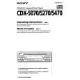 SONY CDX-5270 Manual de Usuario