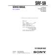 SONY SRF59 Manual de Servicio