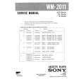 SONY WM2011 Manual de Servicio