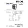 SONY HCD-DX8 Manual de Servicio