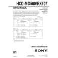 SONY HCDMD500 Manual de Servicio