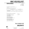 SONY MHCVX5/J Manual de Servicio