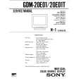 SONY GDM20E01T Manual de Servicio