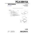 SONY PCLKMN10A Manual de Servicio