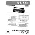 SONY CFSW30L Manual de Servicio
