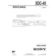 SONY XDC40 Manual de Servicio