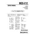 SONY MDSE12 Manual de Servicio