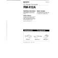 SONY RMX12A Manual de Usuario