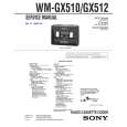 SONY WMGX510 Manual de Servicio