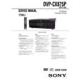 SONY DVP-CX875P Manual de Usuario