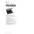 SONY PS-X500 Manual de Usuario