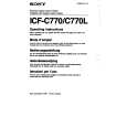 SONY ICF-C770L Manual de Usuario