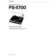 SONY PS-X700 Manual de Usuario