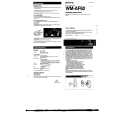 SONY WM-AF62 Manual de Usuario