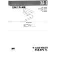 SONY XA7 Manual de Servicio