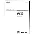 SONY CFD-758 Manual de Usuario