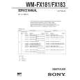 SONY WMFX181 Manual de Servicio