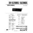 SONY XR5520RDS Manual de Servicio