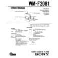 SONY WMF2081 Manual de Servicio