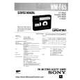 SONY WMF65 Manual de Servicio
