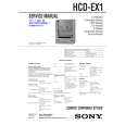 SONY HCDEX1 Manual de Servicio