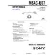 SONY MSACUS7 Manual de Servicio